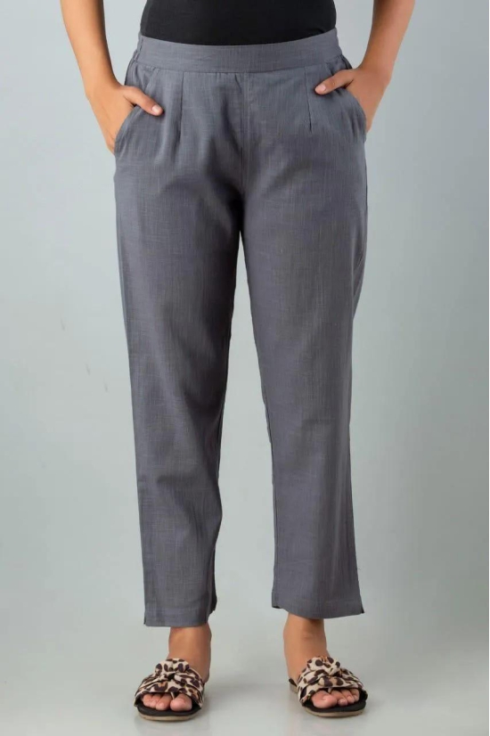 Grey Cotton Pants-3XL