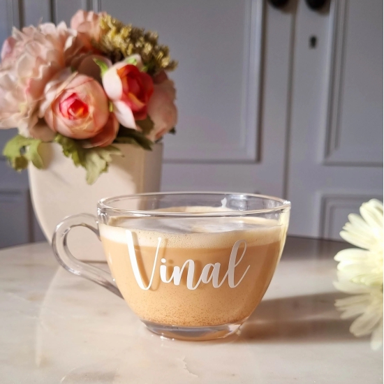 Personalized Clear Mug - COD Not Applicable-Blue