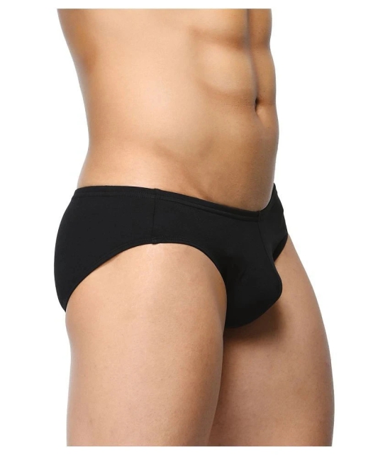 La Intimo Cotton Mens Briefs ( Black ) - 38