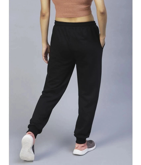 Rigo - Black Cotton Womens Running Joggers ( Pack of 1 ) - None