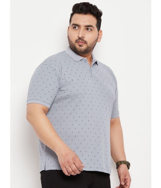 MXN - Grey Cotton Blend Regular Fit Men's Polo T Shirt ( Pack of 1 ) - None