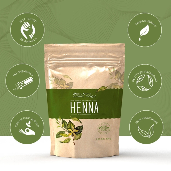 Henna 100% Free of PPD, Parabens Hair Color-200 gm