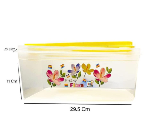 MANNAT Bread Box and Butter Box Set Multipurpose Air Tight Container Bread Butter Box with Plastic Top Cover Lid with a Knife -4700 ML,1000 ML(Set of 2,Multicolor)