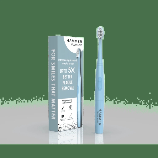 Hammer Flow Lite Electric Toothbrush with 120 Days Battery Backup