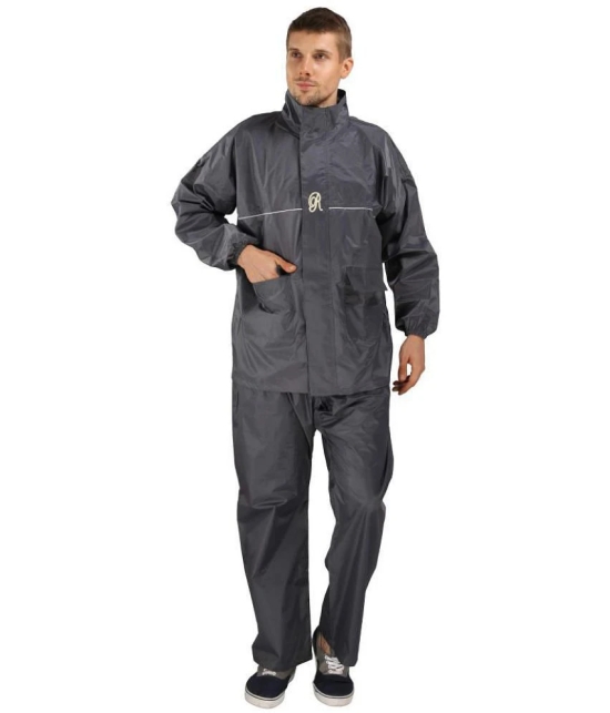 Goodluck - Grey Nylon Mens Rain Suit ( Pack of 1 ) - 2XL