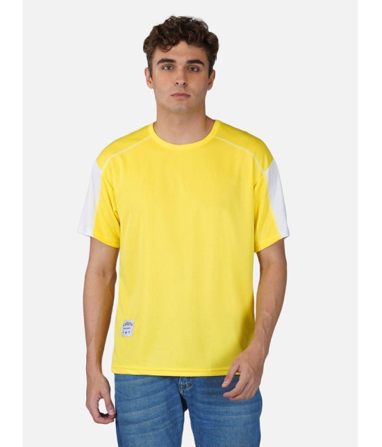 london arc - Yellow Polyester Regular Fit Men's T-Shirt ( Pack of 1 ) - None