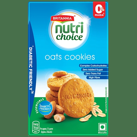 Britannia Nutri Choice Oatmeal Cookies, 150 Gm