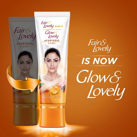 Glow & Lovely Natural Face Cream Ayurvedic Care+, 50 G Tube