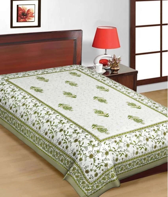 UniqChoice Printed Cotton Single Bed Sheet