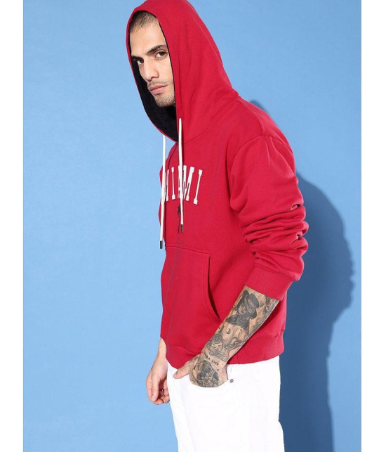 Dillinger Fleece Hooded Mens Sweatshirt - Red ( Pack of 1 ) - None