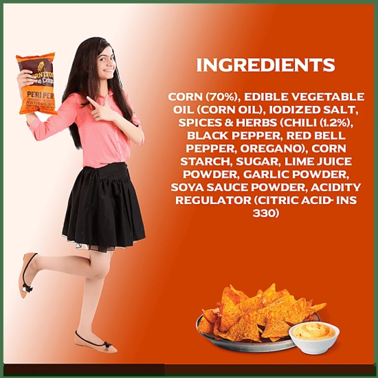 Cornitos Peri Peri Nacho Chips, 150 G Pouch