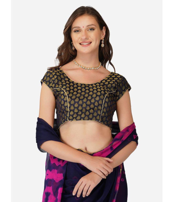 london arc - Black Chiffon Saree With Blouse Piece ( Pack of 1 ) - Black