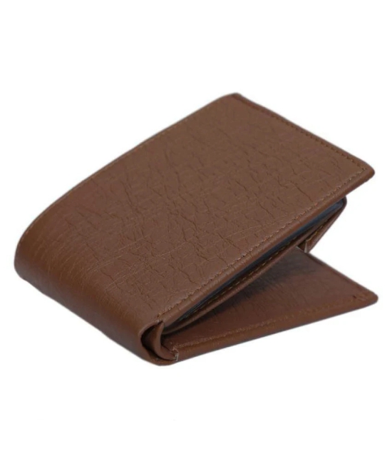 Wallet Baazar Leather Tan Casual Short Wallet