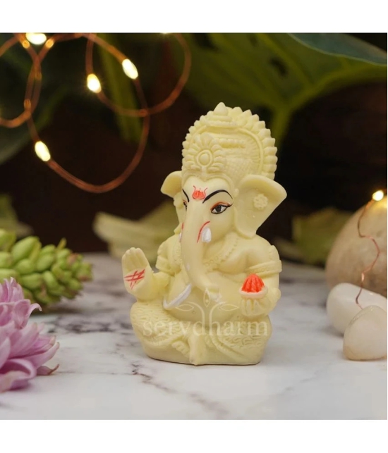 ServDharm Resin Lord Ganesha Idol ( 8.5 cm )