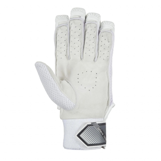 SG Litevate White Batting Gloves-junior / lh