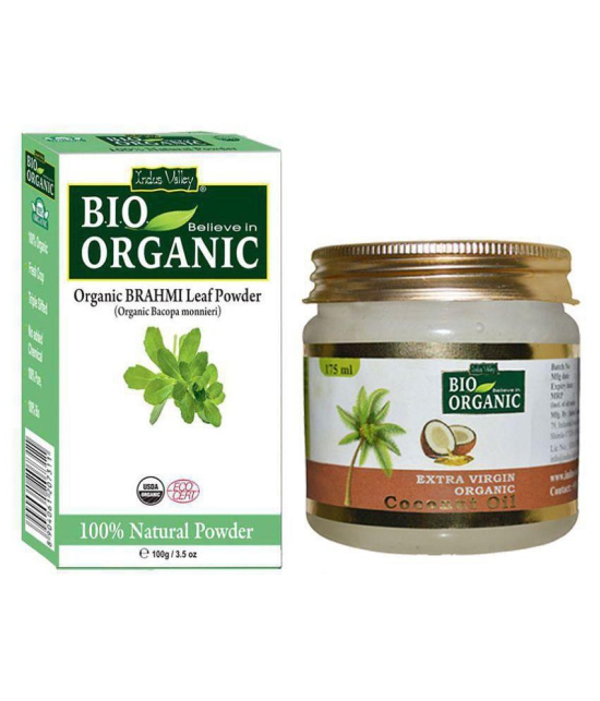 Indus Valley Brahmi Powder & Coconut Oil Combo Pack