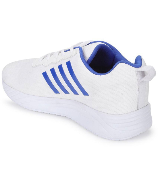 UrbanMark Men Casual Striped Lace-Up Sneakers Shoe- White - None