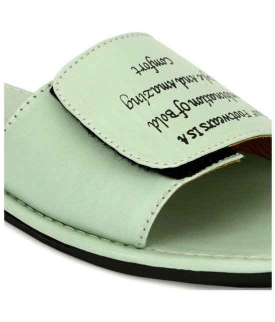 Secritas Green Mens Slide Flip Flop - None