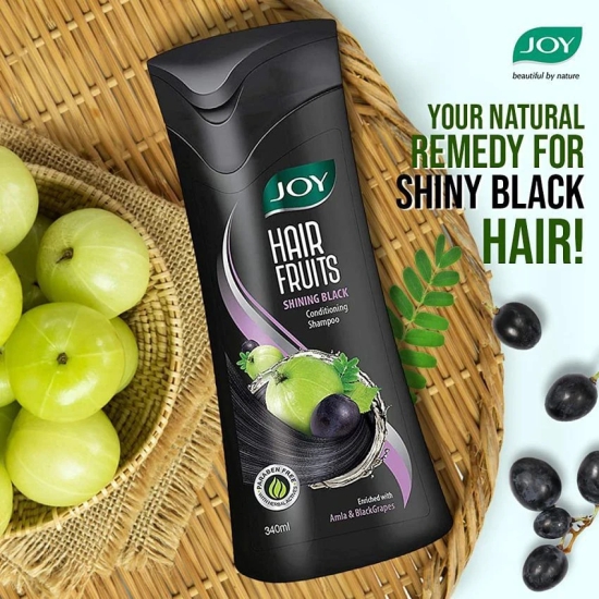 Joy Shining Black Amla Conditioning Shampoo for Long & Strong Hair 340ml