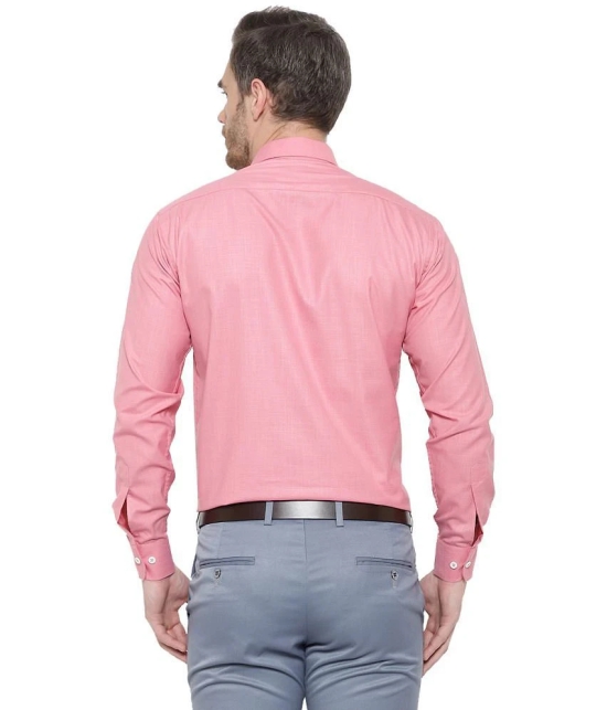 SREY - Cotton Blend Slim Fit Pink Mens Casual Shirt ( Pack of 1 ) - None