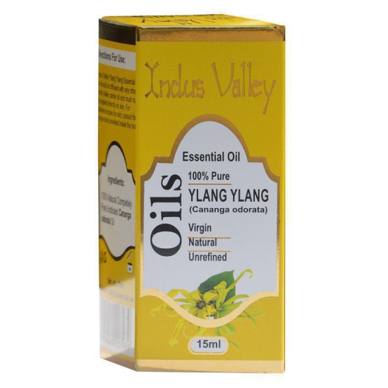 Indus Valley Ylang Ylang Essential Oil with Coconut Carrier Oil Combo Pack