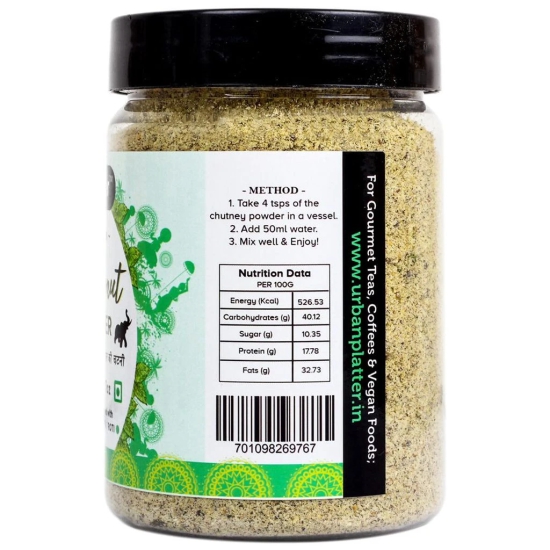 Urban Platter South Indian Style Instant Pudina (Mint) Coconut Chutney Powder, 200g / 7oz [Nariyal ki Chutney, Just Add Water]