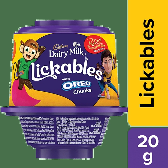 Cadbury Dairy Milk Lickables Chocolate With Oreo Chunks - 20 G