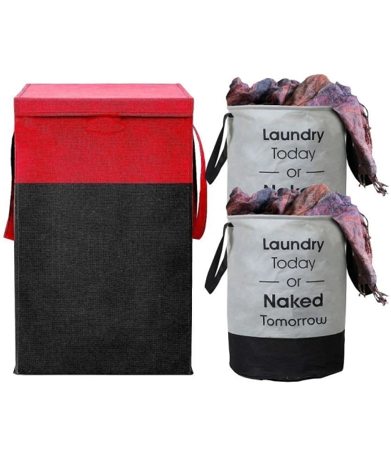 HOMETALES Red Laundry Bag