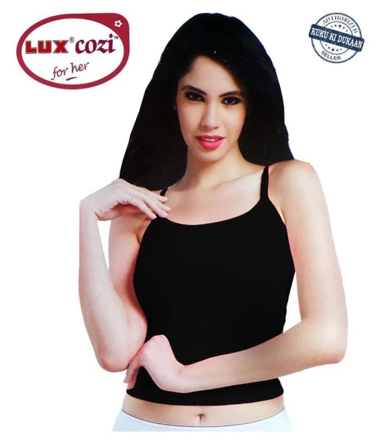 Lux Cozi for Her Cotton Slip - Black - M