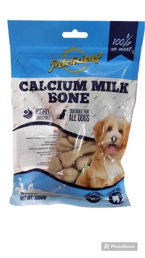 Petolicious calcium milk bone 20pc 180g