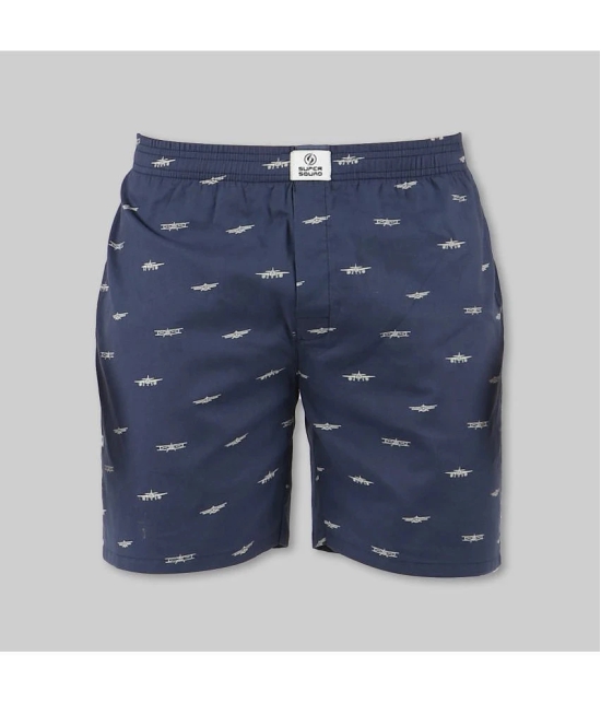 Supersquad Cotton Mens Boxer- ( Navy ) - None