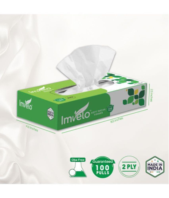 Imvelo - Paper Disposable Face Tissues ( Pack of 10 ) - 18 x 20 cm