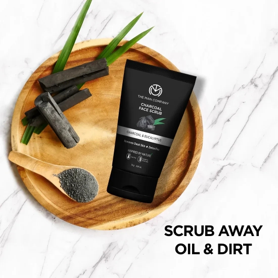 Charcoal Face Scrub | Charcoal & Eucalyptus Face Scrub and Free Face Cream