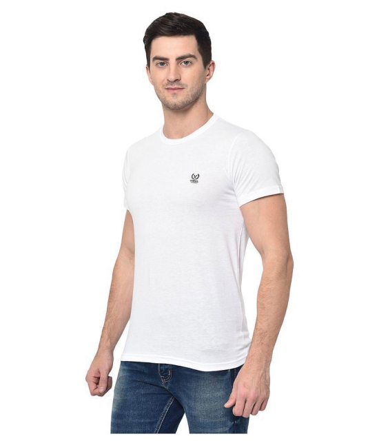 Vimal Jonney Cotton Blend white Solids T-Shirt - None