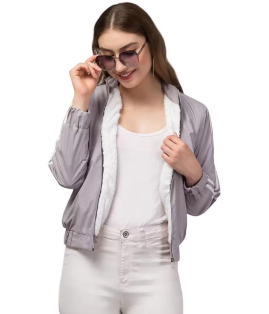 PPTHEFASHIONHUB - Polyester Grey Jackets - None