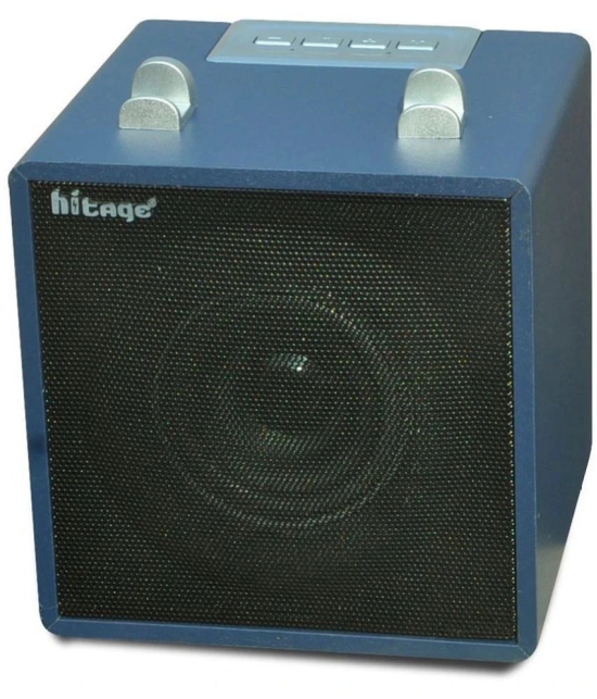 hitage BS-314 SPEAKER 10 W Bluetooth Speaker Bluetooth V 5.0 with Aux,SD card Slot,USB Playback Time 6 hrs Blue - Blue