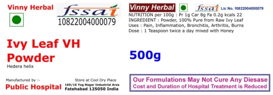 Ivyleaf VH Herbal Supplement Powder