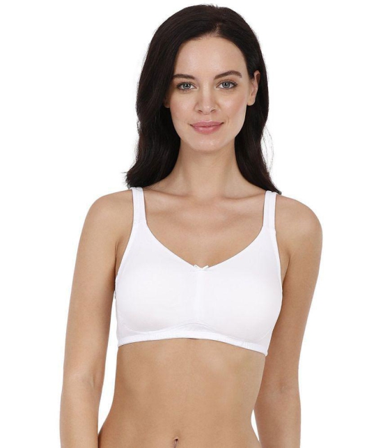 Amante Cotton Seamless bra - White Single - 34B