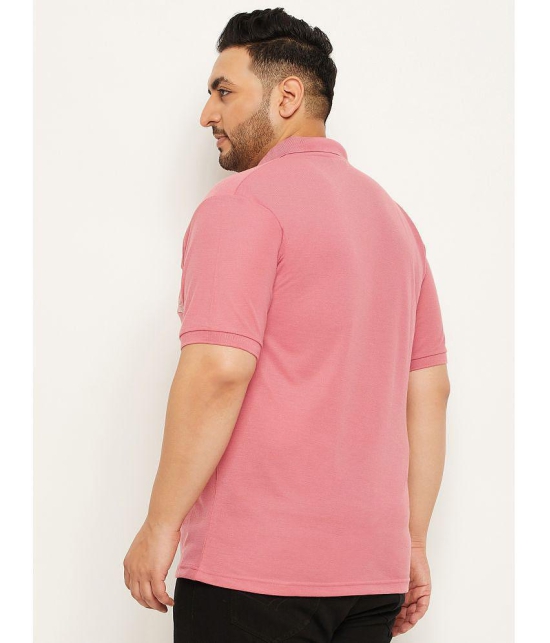 MXN - Pink Cotton Blend Regular Fit Men''s Polo T Shirt ( Pack of 1 ) - None