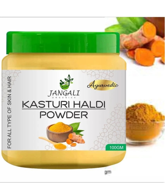 PURE Jangali ORGANICS 100% Natural Wild Turmeric Powder (Kasturi Manjal / Amba Haldi 100GM