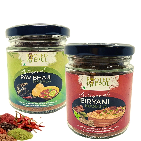 Artisanal Biryani Masala & Artisanal Pav Bhaji Masala Combo (75Gms x2)