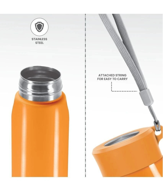 Milton Handy 650 Stainless Steel Water Bottle(690 ml) Orange - Orange