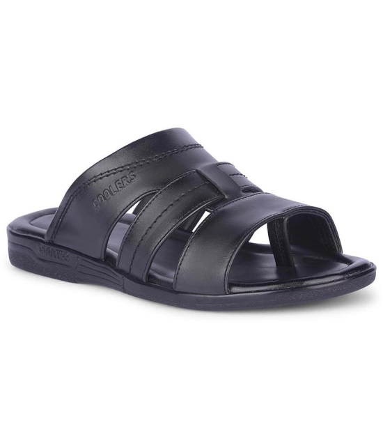 Liberty Black Mens Leather Slipper - None