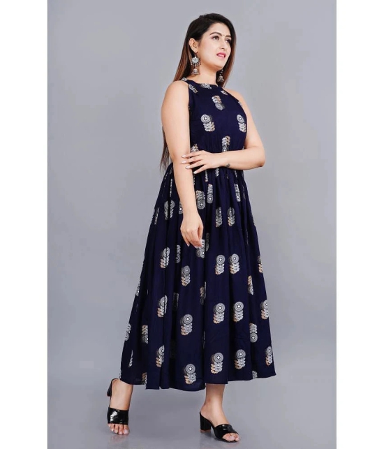 SIPET - Blue Rayon Womens Anarkali Kurti ( Pack of 1 ) - None