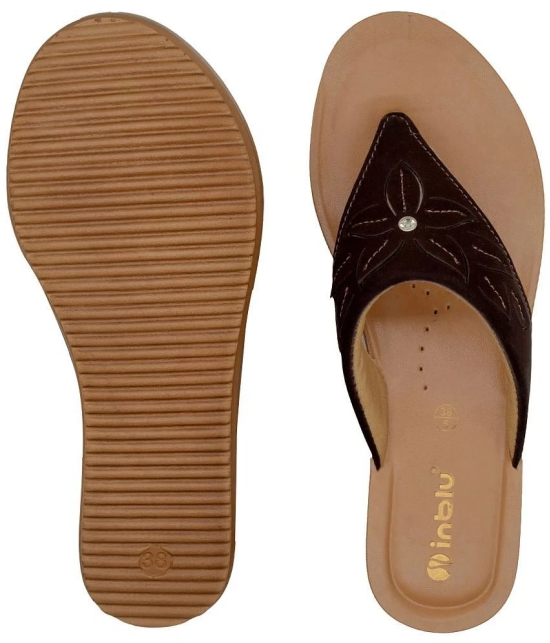 Inblu Brown Womens Flats - None