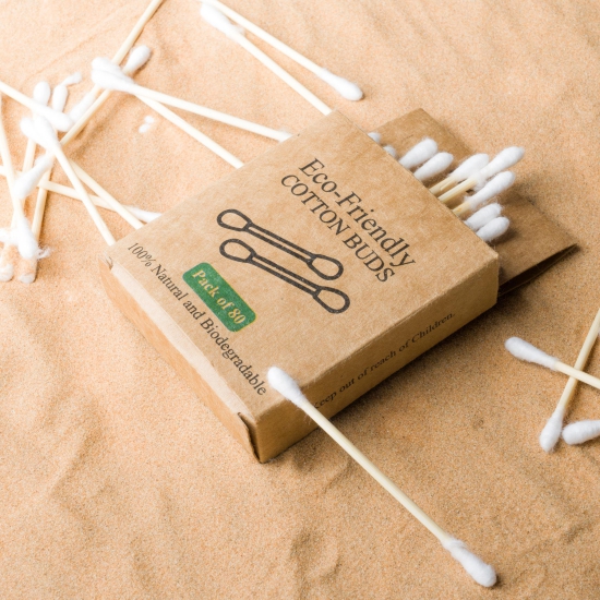 Bamboo Cotton Earbuds-