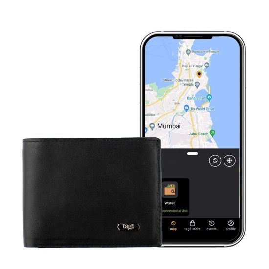 tag8 Dolphin Smart Leather Wallet for Men (black)