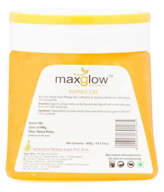 MaxGlow PAPAYA GEL Moisturizer 400 gm