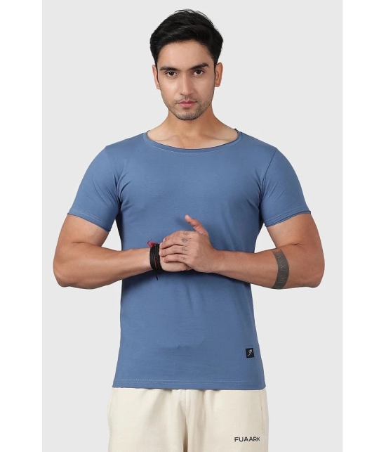 Fuaark Blue Cotton Slim Fit Mens Sports T-Shirt ( Pack of 1 ) - None