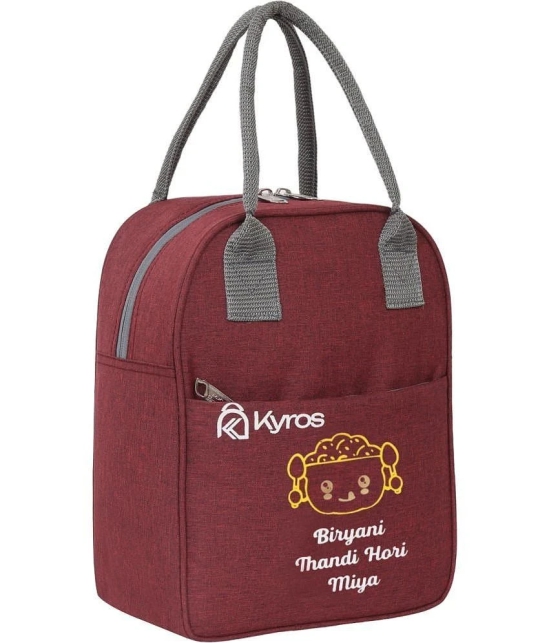 Kyros Maroon Polyester Lunch Bag Pack of 1 - Maroon